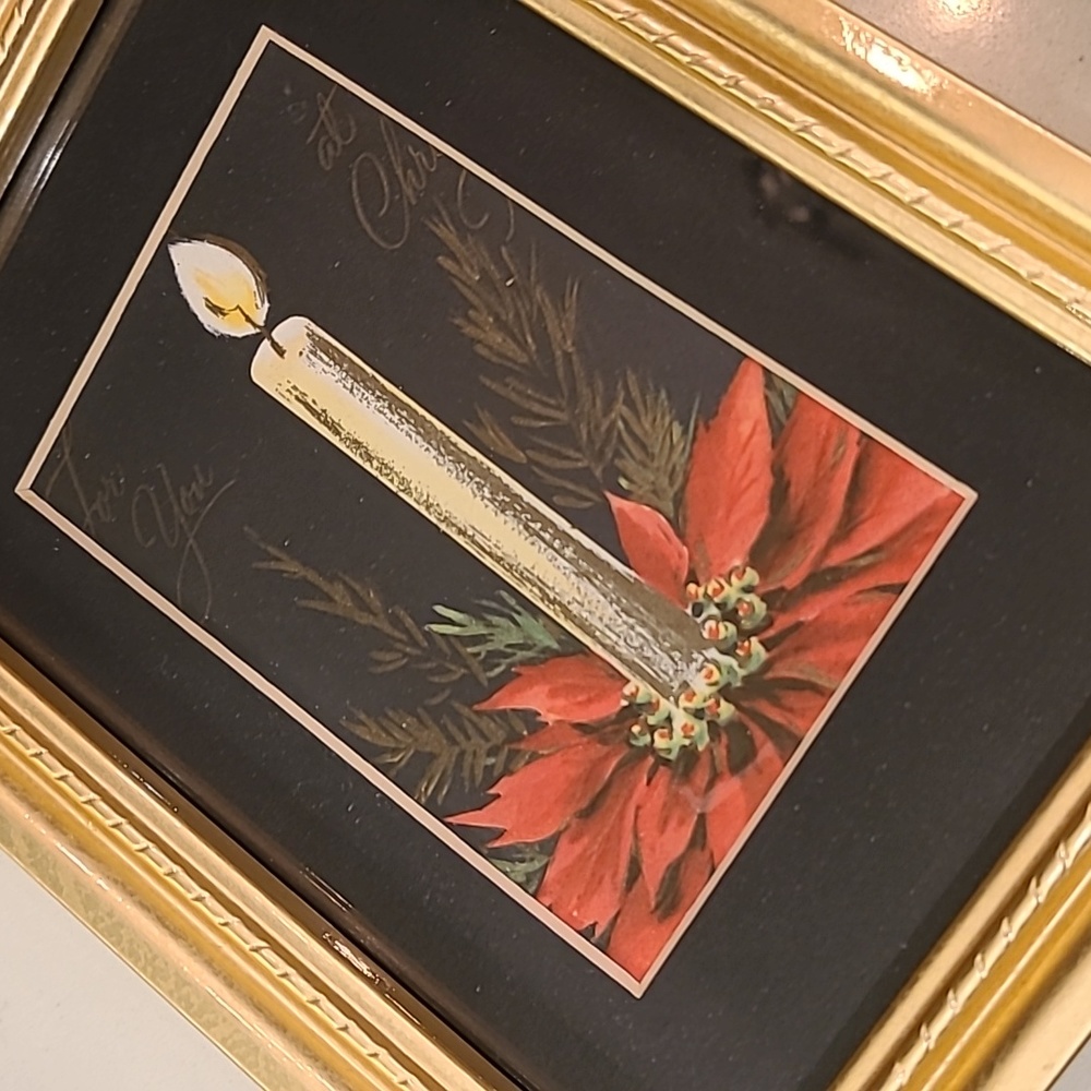Beautiful framed Christmas art - Picture 3 of 6